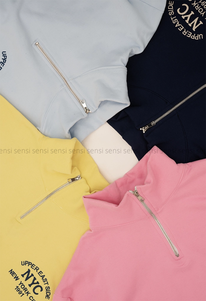 دورس نیم زیپNYCگلدوزی کد1005153